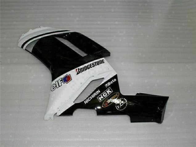 Loja Carroçaria Moto Kawasaki ZX6R 07-08 - Preto Branco Loja Carroçaria Moto Kawasaki ZX6R 07-08 - Preto Branco