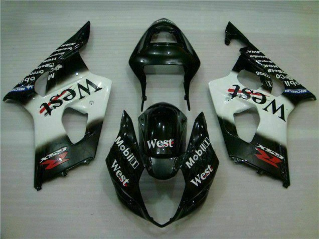 Loja Carroçaria Moto Suzuki GSXR 1000 K3 03-04 - Branco Preto