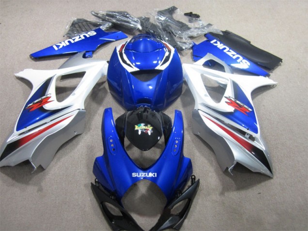 Loja Carroçaria Moto Suzuki GSXR 1000 K7 07-08 - Azul Branco Loja Carroçaria Moto Suzuki GSXR 1000 K7 07-08 - Azul Branco