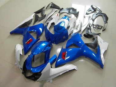 Loja Carroçaria Moto Suzuki GSXR 1000 K9 09-16 - Azul & Branco Estilo OEM