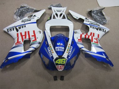 Loja Carroçaria Moto Yamaha R1 09-11 - Azul Branco Motul Dunlop 46