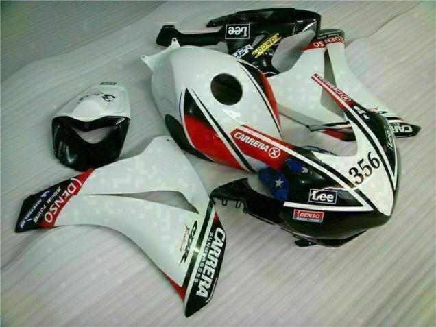 Loja Injeção Kit Carenagem Honda CBR 1000RR 08-11 - Branco Preto Loja Injeção Kit Carenagem Honda CBR 1000RR 08-11 - Branco Preto