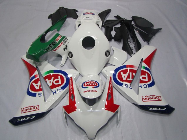 Loja Injeção Kit Carenagem Honda CBR 1000RR 08-11 - Branco Vermelho PATA Loja Injeção Kit Carenagem Honda CBR 1000RR 08-11 - Branco Vermelho PATA