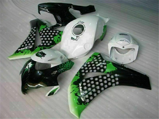 Loja Injeção Kit Carenagem Honda CBR 1000RR 08-11 - Verde Branco Loja Injeção Kit Carenagem Honda CBR 1000RR 08-11 - Verde Branco
