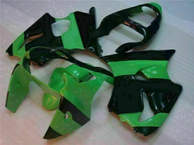 Loja Injeção Kit Carenagem Kawasaki ZX6R 00-02 - Verde Preto Loja Injeção Kit Carenagem Kawasaki ZX6R 00-02 - Verde Preto