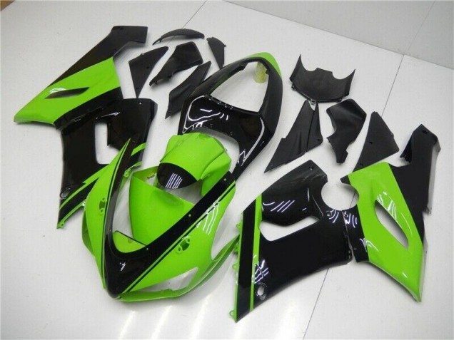 Loja Injeção Kit Carenagem Kawasaki ZX6R 05-06 - Verde Preto Loja Injeção Kit Carenagem Kawasaki ZX6R 05-06 - Verde Preto
