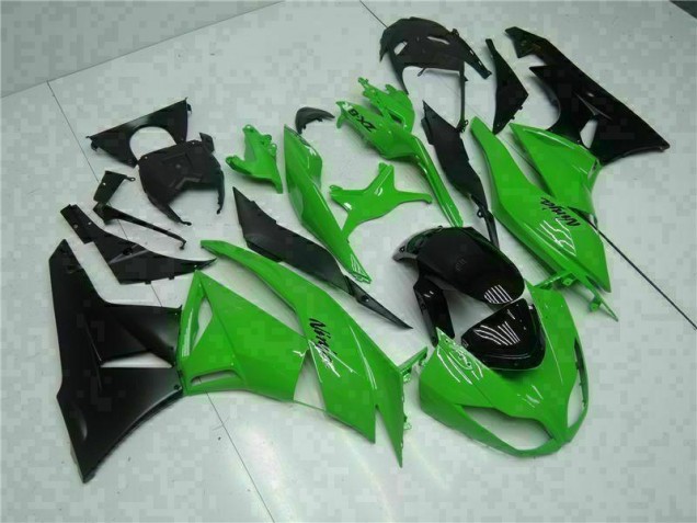 Loja Injeção Kit Carenagem Kawasaki ZX6R 09-12 - Preto Verde Loja Injeção Kit Carenagem Kawasaki ZX6R 09-12 - Preto Verde
