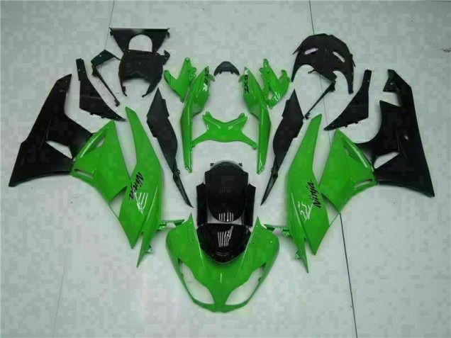 Loja Injeção Kit Carenagem Kawasaki ZX6R 09-12 - Preto Verde Loja Injeção Kit Carenagem Kawasaki ZX6R 09-12 - Preto Verde