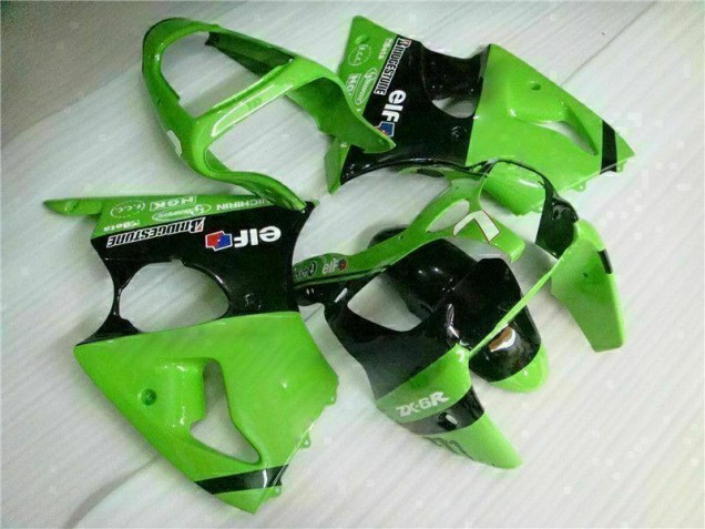 Loja Injeção Kit Carenagem Moto Kawasaki ZX6R 00-02 - Verde Preto Loja Injeção Kit Carenagem Moto Kawasaki ZX6R 00-02 - Verde Preto
