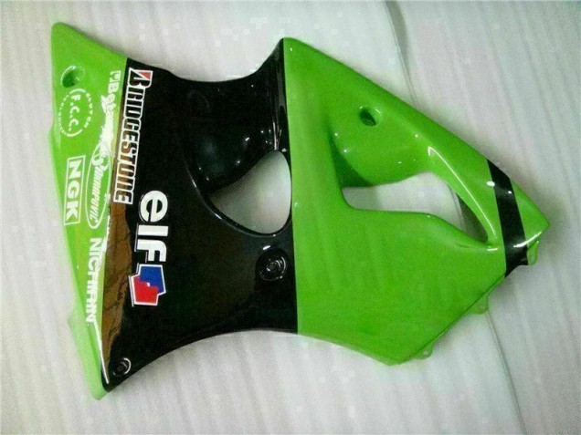 Loja Injeção Kit Carenagem Moto Kawasaki ZX6R 00-02 - Verde Preto Loja Injeção Kit Carenagem Moto Kawasaki ZX6R 00-02 - Verde Preto