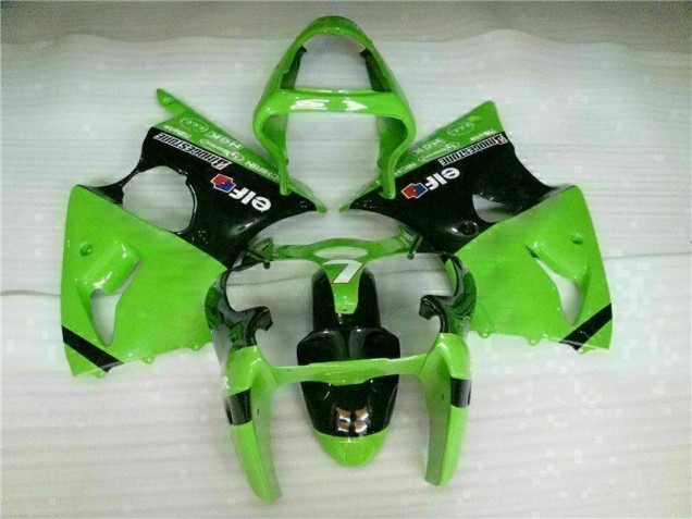 Loja Injeção Kit Carenagem Moto Kawasaki ZX6R 00-02 - Verde Preto Loja Injeção Kit Carenagem Moto Kawasaki ZX6R 00-02 - Verde Preto