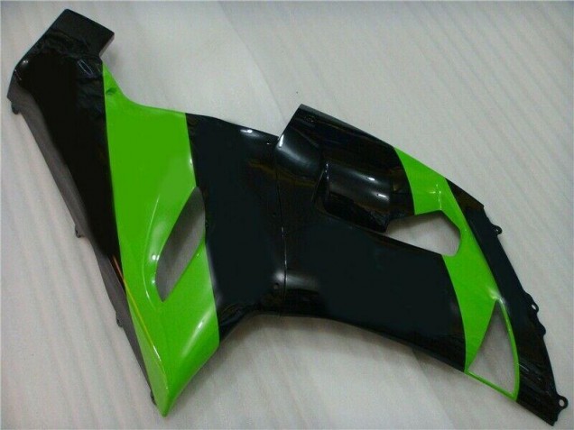 Loja Injeção Kit Carenagem Moto Kawasaki ZX6R 05-06 - Verde Preto Loja Injeção Kit Carenagem Moto Kawasaki ZX6R 05-06 - Verde Preto