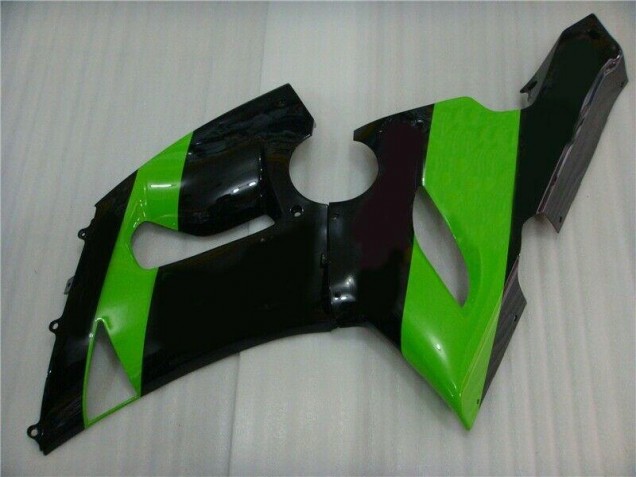Loja Injeção Kit Carenagem Moto Kawasaki ZX6R 05-06 - Verde Preto Loja Injeção Kit Carenagem Moto Kawasaki ZX6R 05-06 - Verde Preto
