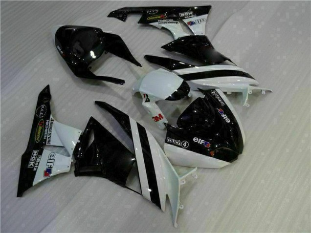 Loja Injeção Kit Carenagem Moto Kawasaki ZX6R 09-12 - Preto Branco 3M Touch4 Loja Injeção Kit Carenagem Moto Kawasaki ZX6R 09-12 - Preto Branco 3M Touch4