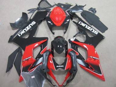 Loja Injeção Kit Carenagem Moto Suzuki GSXR 1000 K5 05-06 - Preto Vermelho