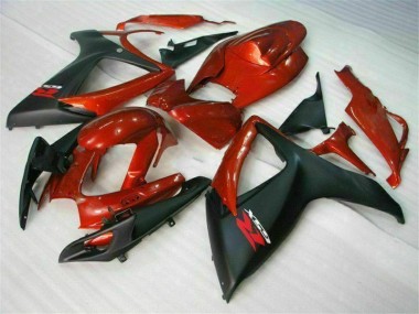 Loja Injeção Kit Carenagem Moto Suzuki GSXR 600 / 750 K6 06-07 - Vermelho Preto