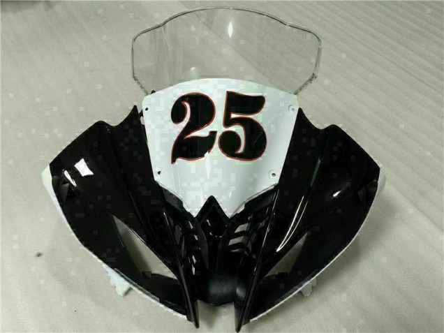 Loja Injeção Kit Carenagem Moto Yamaha R6 08-16 - Branco Preto Loja Injeção Kit Carenagem Moto Yamaha R6 08-16 - Branco Preto