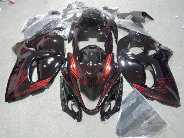 Loja Injeção Kit Carenagem Suzuki GSXR 1300 Hayabusa 08-19 - Preto Vermelho