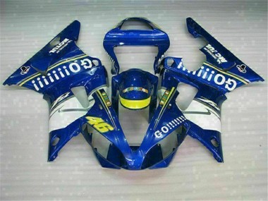Loja Injeção Kit Carenagem Yamaha R1 00-01 - Azul