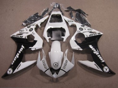 Loja Injeção Kit Carenagem Yamaha R6 03-05 - Branco Preto