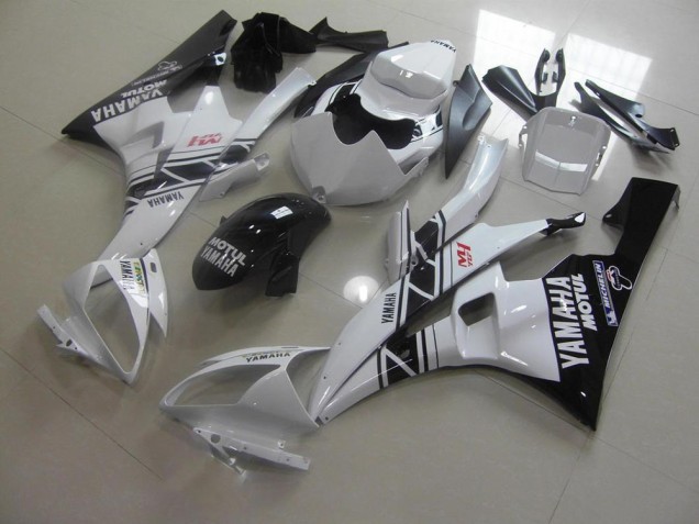Loja Injeção Kit Carenagem Yamaha R6 06-07 - Preto Branco Loja Injeção Kit Carenagem Yamaha R6 06-07 - Preto Branco