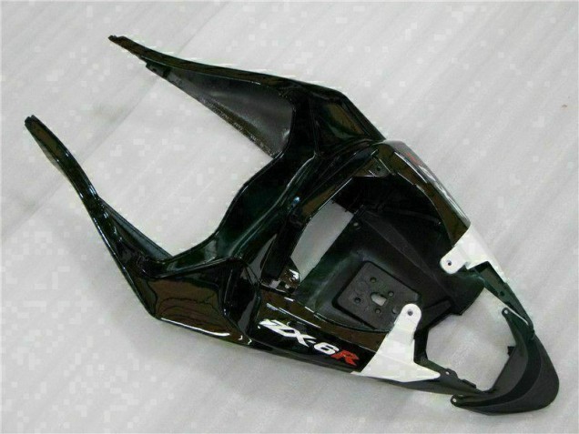 Loja Injeção Kits Carenagem Moto Kawasaki ZX6R 09-12 - Preto Branco 3M Touch4 Loja Injeção Kits Carenagem Moto Kawasaki ZX6R 09-12 - Preto Branco 3M Touch4