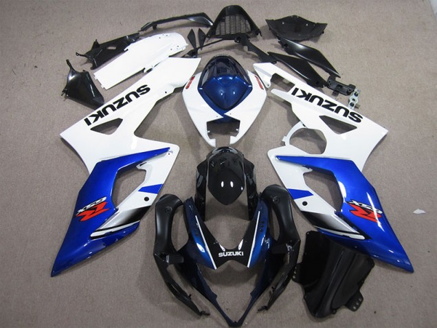 Loja Injeção Kits Carenagem Moto Suzuki GSXR 1000 K5 05-06 - Branco Azul Loja Injeção Kits Carenagem Moto Suzuki GSXR 1000 K5 05-06 - Branco Azul