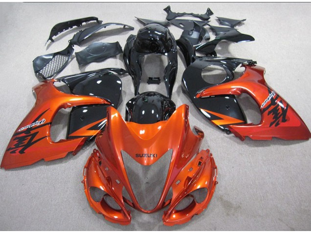 Loja Injeção Kits Carenagem Moto Suzuki GSXR 1300 Hayabusa 08-19 - Laranja Preto Loja Injeção Kits Carenagem Moto Suzuki GSXR 1300 Hayabusa 08-19 - Laranja Preto
