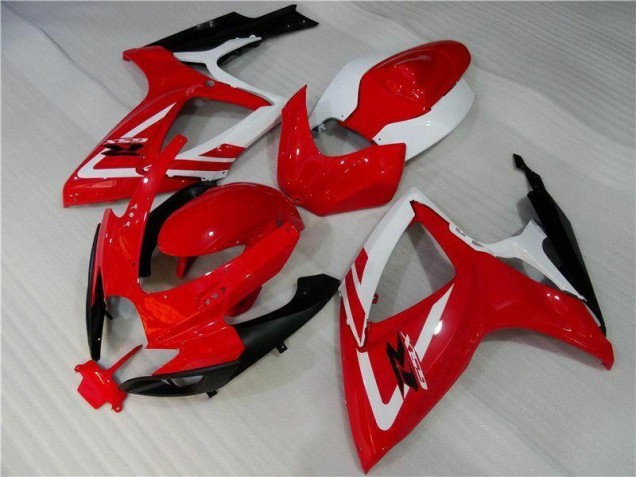 Loja Injeção Kits Carenagem Moto Suzuki GSXR 600 / 750 K6 06-07 - Vermelho Branco Loja Injeção Kits Carenagem Moto Suzuki GSXR 600 / 750 K6 06-07 - Vermelho Branco