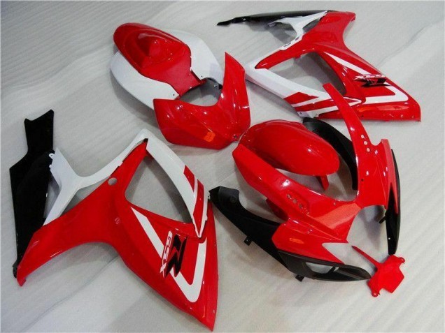Loja Injeção Kits Carenagem Moto Suzuki GSXR 600 / 750 K6 06-07 - Vermelho Branco Loja Injeção Kits Carenagem Moto Suzuki GSXR 600 / 750 K6 06-07 - Vermelho Branco