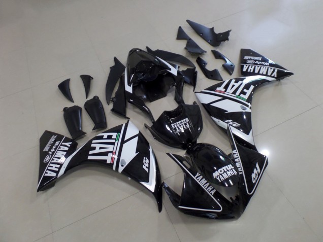 Loja Injeção Kits Carenagem Moto Yamaha R1 12-14 - Preto Branco Fiat Loja Injeção Kits Carenagem Moto Yamaha R1 12-14 - Preto Branco Fiat