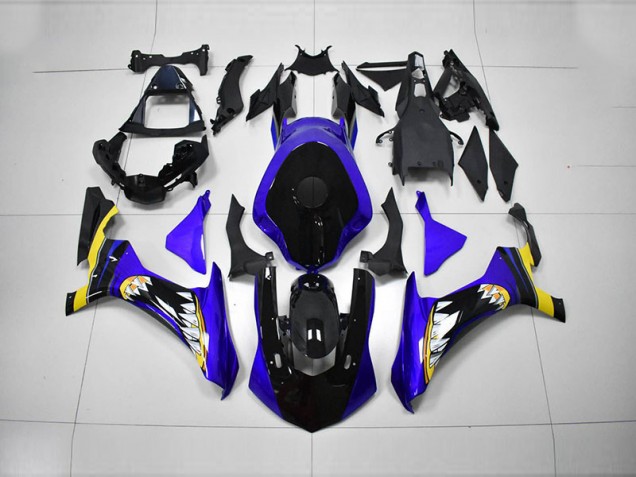 Loja Injeção Kits Carenagem Moto Yamaha R1 15-19 - Azul Preto Loja Injeção Kits Carenagem Moto Yamaha R1 15-19 - Azul Preto