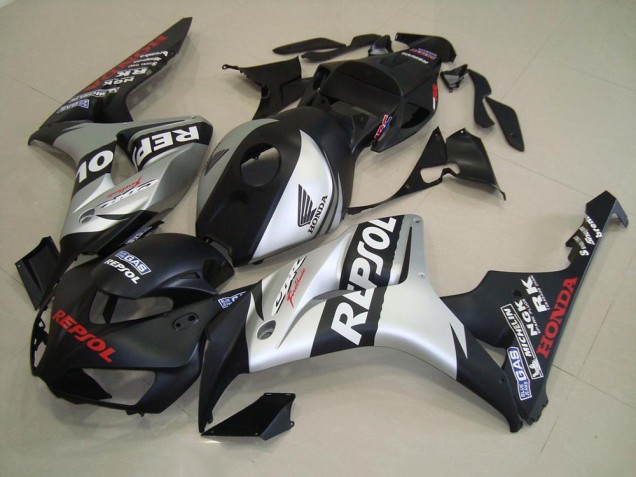 Loja Kit Carenagem Moto Honda CBR 1000RR 06-07 - Preto Fosco Prata Repsol Loja Kit Carenagem Moto Honda CBR 1000RR 06-07 - Preto Fosco Prata Repsol