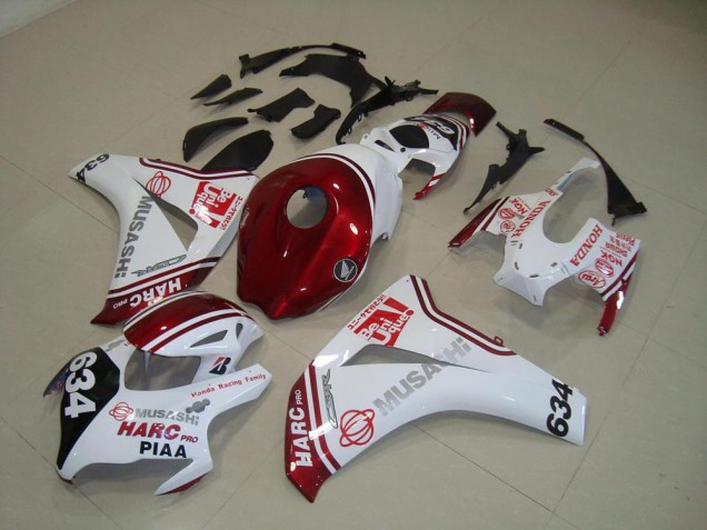 Loja Kit Carenagem Moto Honda CBR 1000RR 08-11 - Branco Vermelho HARC Pro PIAA 634 Loja Kit Carenagem Moto Honda CBR 1000RR 08-11 - Branco Vermelho HARC Pro PIAA 634