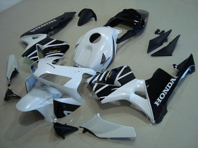 Loja Kit Carenagem Moto Honda CBR 600RR 05-06 - Branco Preto Loja Kit Carenagem Moto Honda CBR 600RR 05-06 - Branco Preto