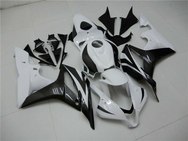 Loja Kit Carenagem Moto Honda CBR 600RR 09-12 - Branco Preto Loja Kit Carenagem Moto Honda CBR 600RR 09-12 - Branco Preto