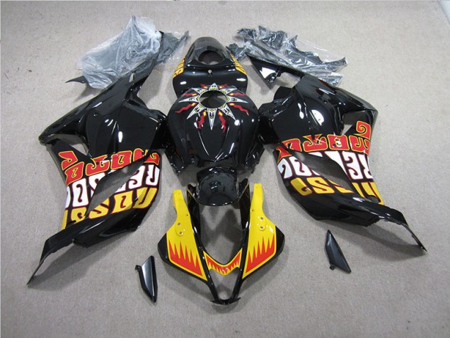 Loja Kit Carenagem Moto Honda CBR 600RR 09-12 - Preto Amarelo Loja Kit Carenagem Moto Honda CBR 600RR 09-12 - Preto Amarelo