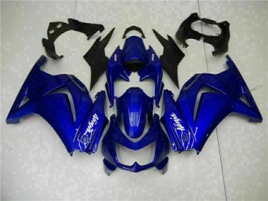 Loja Kit Carenagem Moto Kawasaki EX250 08-12 - Azul Preto Branco Ninja