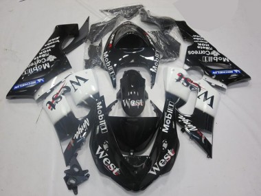 Loja Kit Carenagem Moto Kawasaki ZX10R 06-07 - Branco Preto