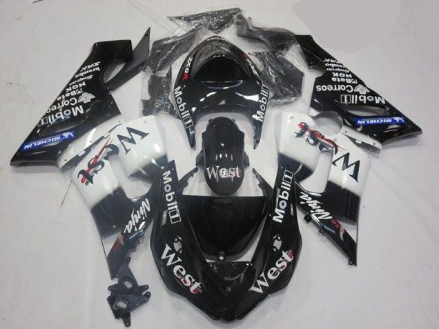 Loja Kit Carenagem Moto Kawasaki ZX10R 06-07 - Branco Preto Loja Kit Carenagem Moto Kawasaki ZX10R 06-07 - Branco Preto