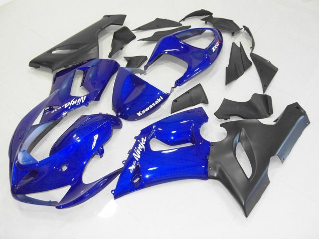 Loja Kit Carenagem Moto Kawasaki ZX6R 05-06 - Azul Preto Loja Kit Carenagem Moto Kawasaki ZX6R 05-06 - Azul Preto
