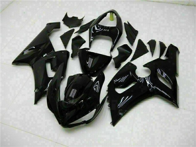 Loja Kit Carenagem Moto Kawasaki ZX6R 05-06 - Preto Brilhante Loja Kit Carenagem Moto Kawasaki ZX6R 05-06 - Preto Brilhante