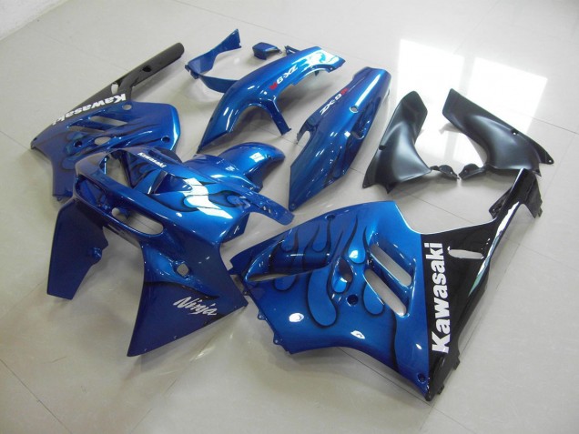 Loja Kit Carenagem Moto Kawasaki ZX9R 94-97 - Azul Preto Chama Loja Kit Carenagem Moto Kawasaki ZX9R 94-97 - Azul Preto Chama