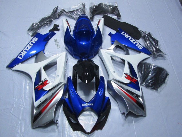 Loja Kit Carenagem Moto Suzuki GSXR 1000 K7 07-08 - Azul Branco Loja Kit Carenagem Moto Suzuki GSXR 1000 K7 07-08 - Azul Branco