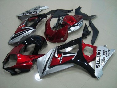 Loja Kit Carenagem Moto Suzuki GSXR 1000 K7 07-08 - Vermelho Preto Prata