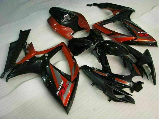 Loja Kit Carenagem Moto Suzuki GSXR 600 / 750 K6 06-07 - Preto Vermelho Loja Kit Carenagem Moto Suzuki GSXR 600 / 750 K6 06-07 - Preto Vermelho
