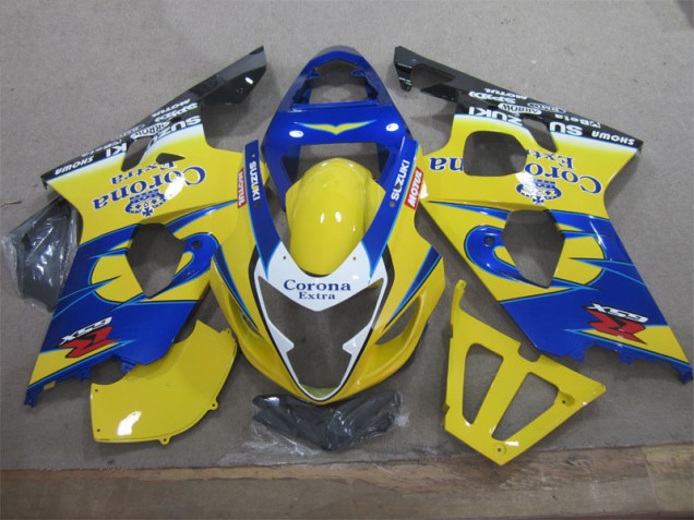 Loja Kit Carenagem Moto Suzuki GSXR 600 K4 04-05 - Amarelo Azul Corona Extra Loja Kit Carenagem Moto Suzuki GSXR 600 K4 04-05 - Amarelo Azul Corona Extra