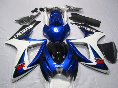 Loja Kit Carenagem Moto Suzuki GSXR 600 K6 06-07 - Azul Branco