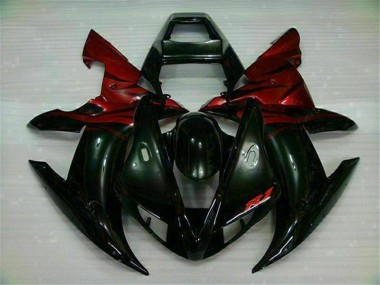 Loja Kit Carenagem Moto Yamaha R1 02-03 - Preto Vermelho