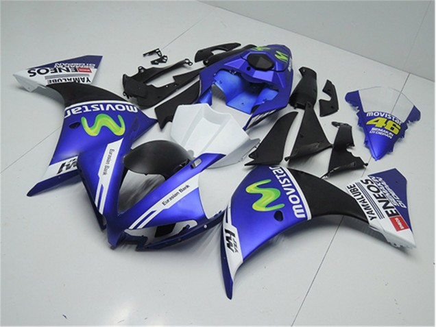 Loja Kit Carenagem Moto Yamaha R1 12-14 - Azul Branco Preto Loja Kit Carenagem Moto Yamaha R1 12-14 - Azul Branco Preto